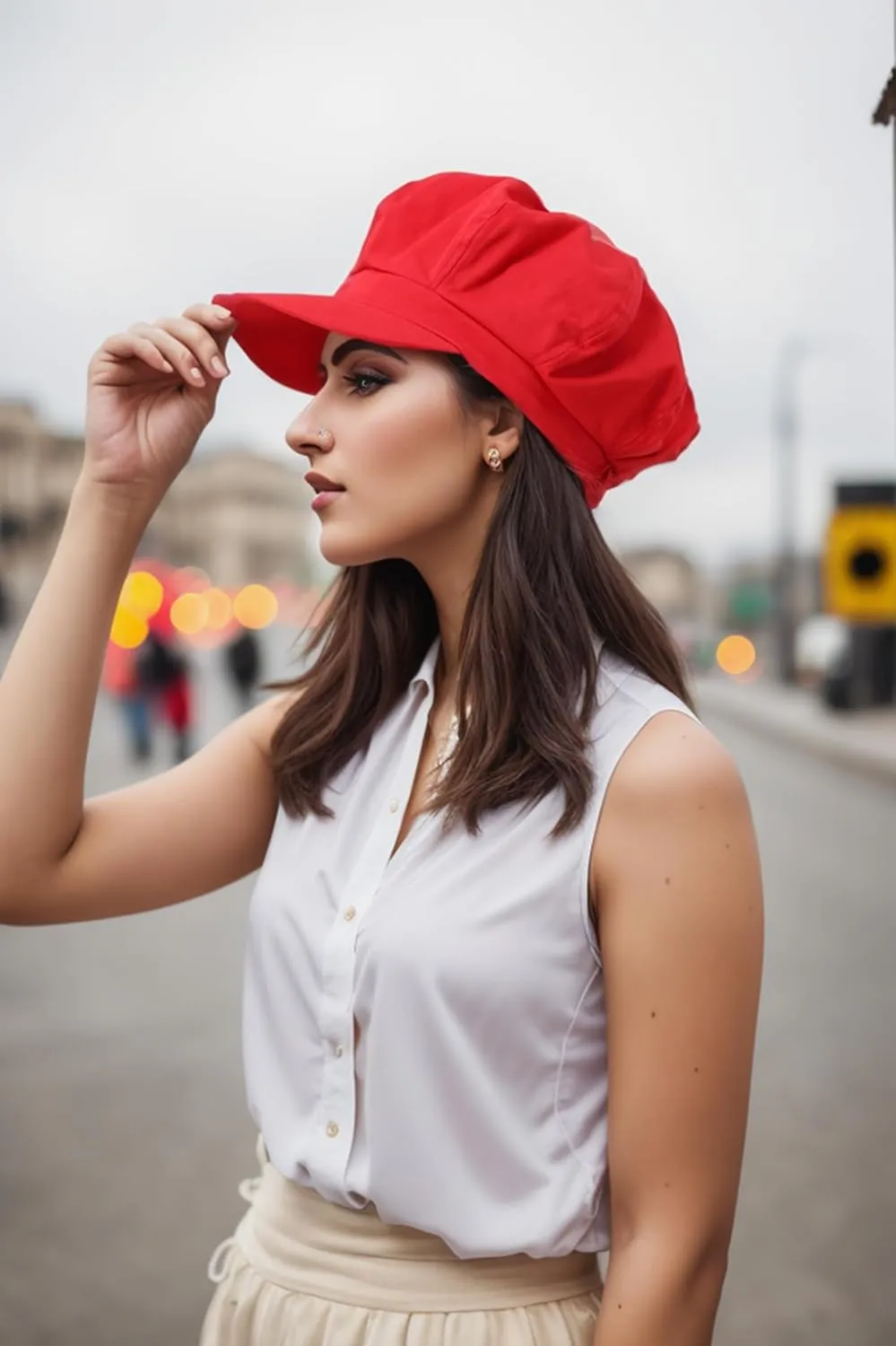Womens Newsboy Cap Summer Beret Cap- 100% Cotton 8 Panels Vintage Cabbie Hat- Octagonal Visor Cap for Women Girls Ladies Gift