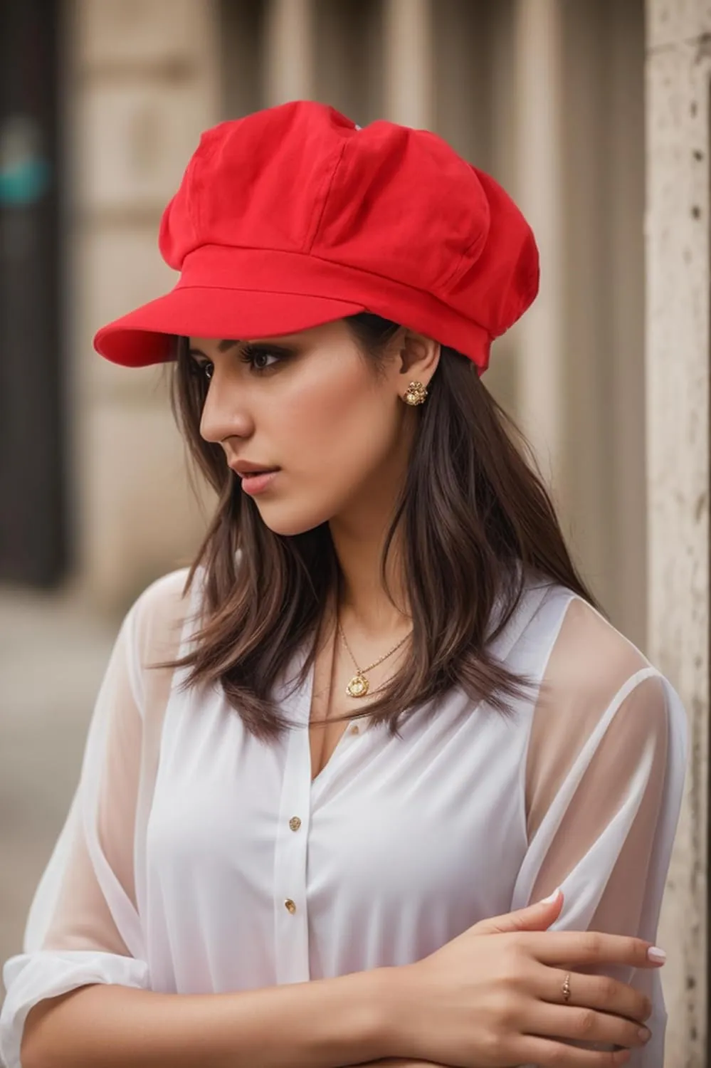 Womens Newsboy Cap Summer Beret Cap- 100% Cotton 8 Panels Vintage Cabbie Hat- Octagonal Visor Cap for Women Girls Ladies Gift