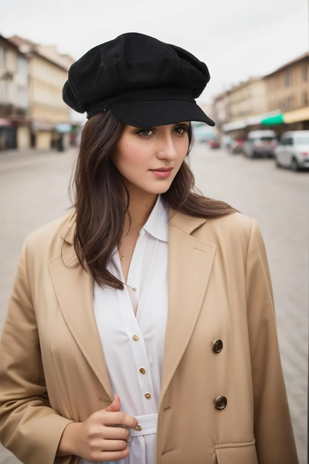 Womens Newsboy Cap Summer Beret Cap- 100% Cotton 8 Panels Vintage Cabbie Hat- Octagonal Visor Cap for Women Girls Ladies Gift