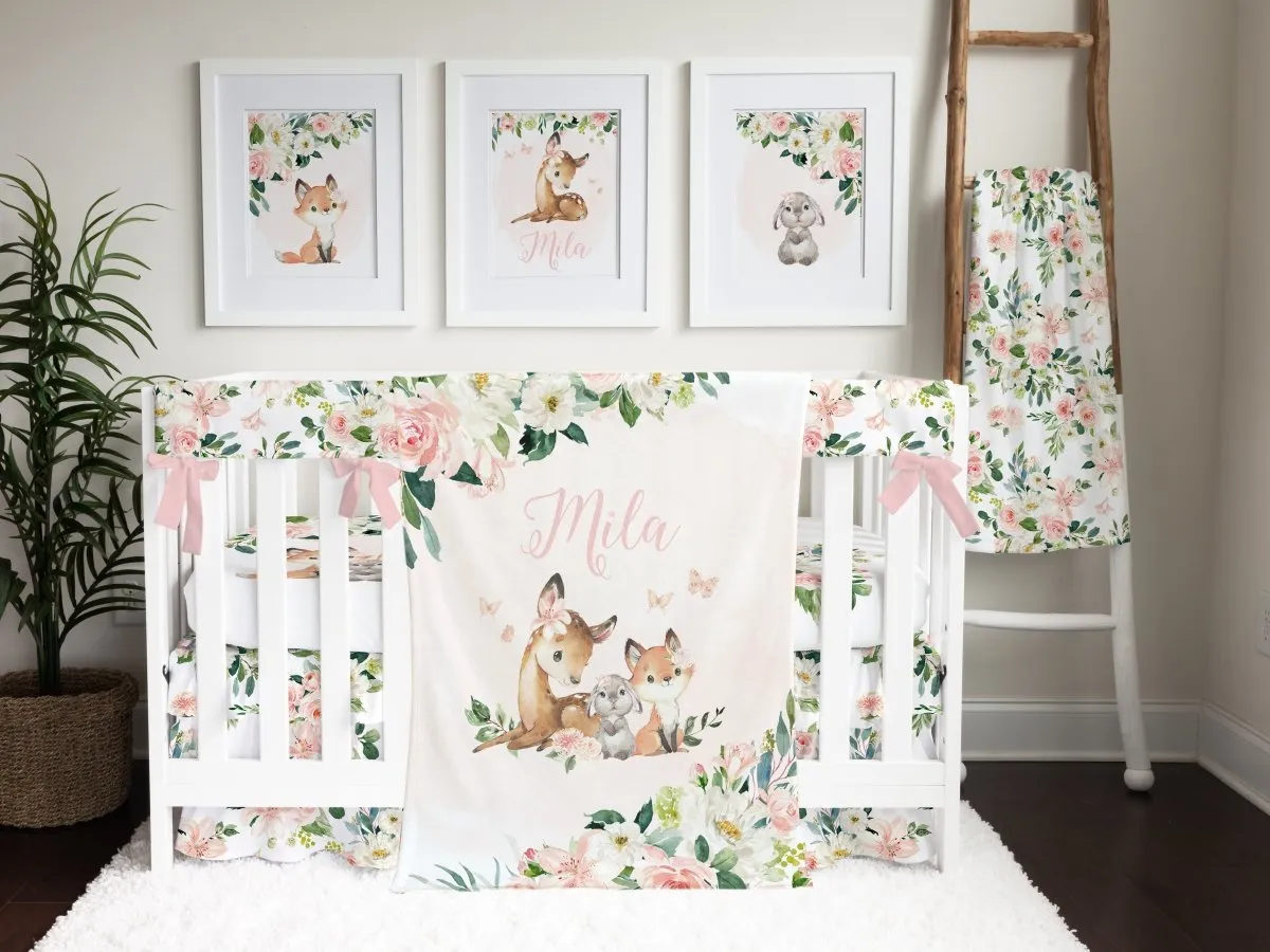 Woodland Meadows Ruffled Crib Skirt
