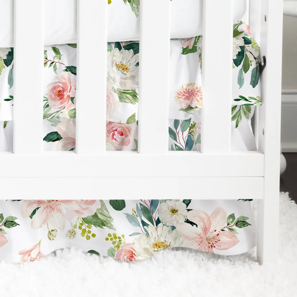 Woodland Meadows Ruffled Crib Skirt