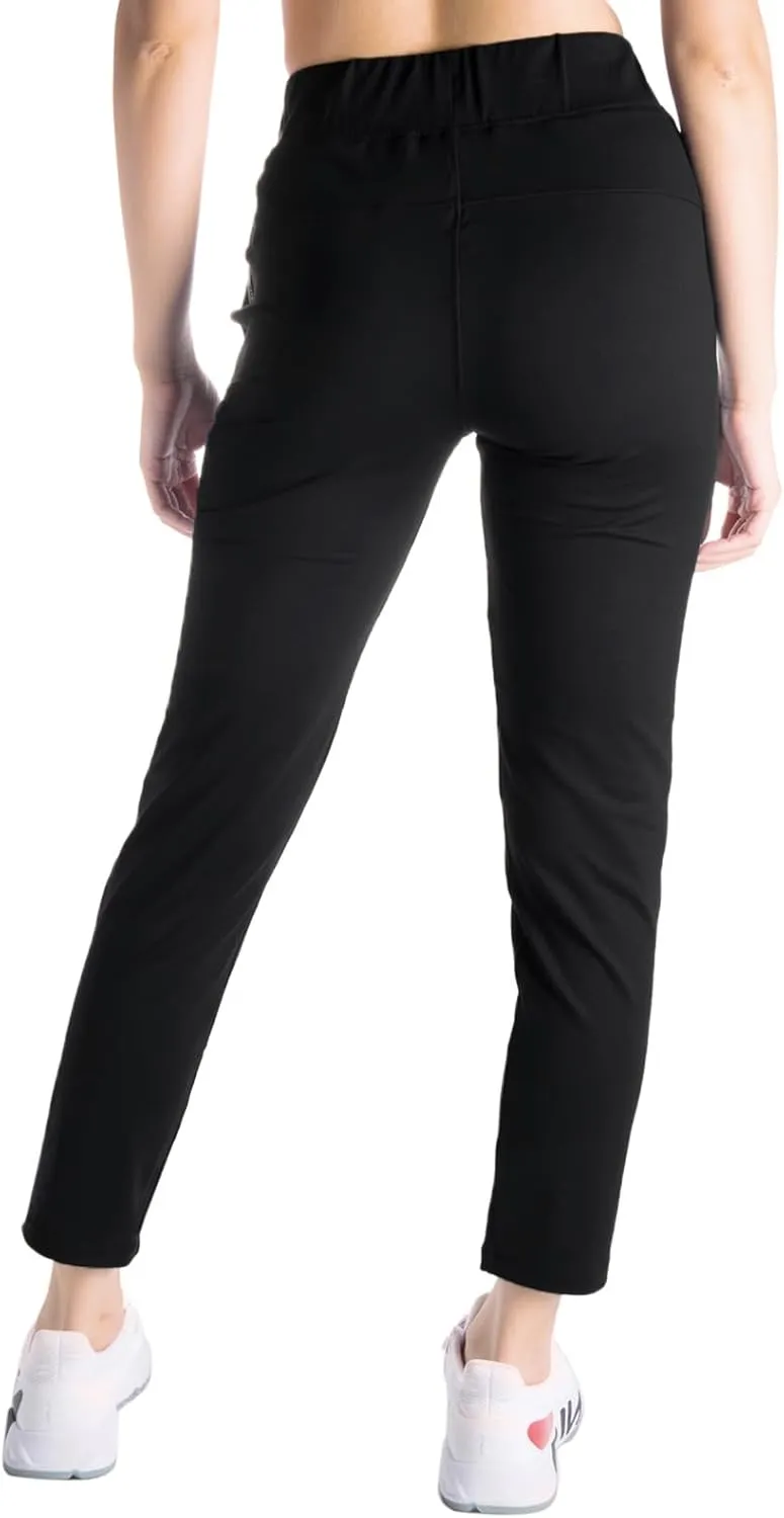 Yogipace Petite/Regular/Tall Women's 7/8 On The Fly Pants Drawstring Casual Lounge Joggers Travel Sweatpants