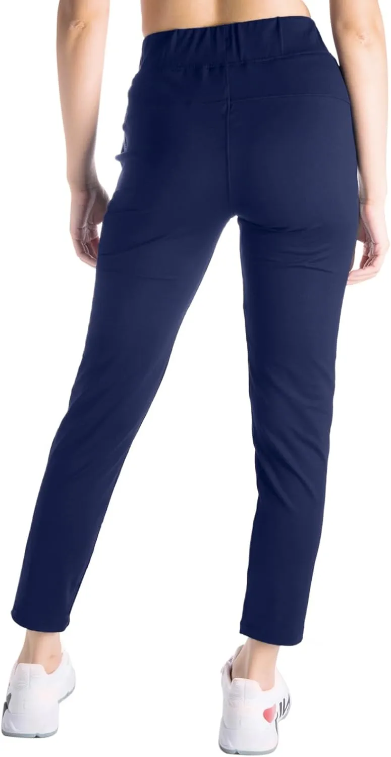 Yogipace Petite/Regular/Tall Women's 7/8 On The Fly Pants Drawstring Casual Lounge Joggers Travel Sweatpants