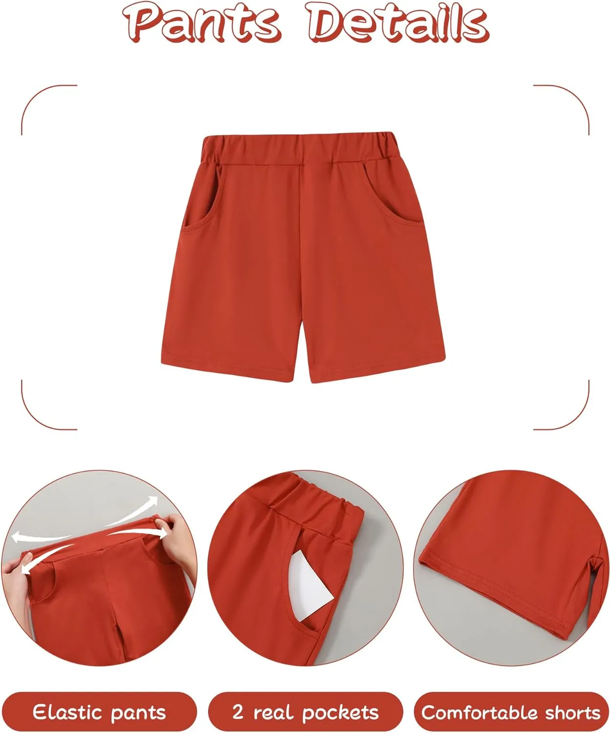 ZOEREA Toddler Boy Clothes Kids Summer Short Sleeve T-Shirt and Shorts Outfit 2 Piece Sweatsuit Clothing Set 2-7T
